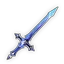 Espada de cristal decorativa