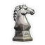 Escultura de piedra en forma de caballo