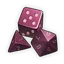 Juego de dados de madera de la suerte